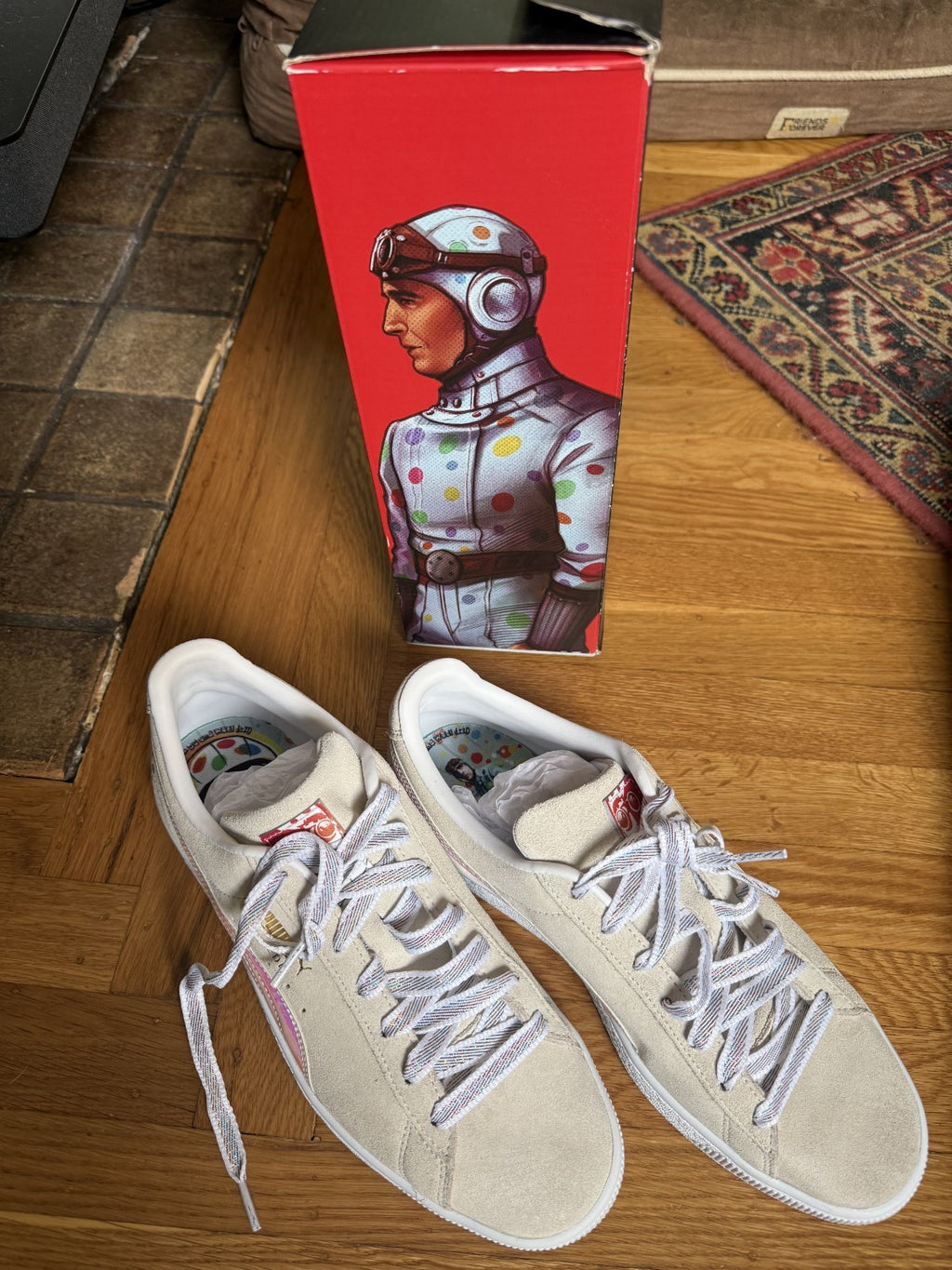 Puma Polka Dot Man Suicide Squad limited edition size 10 NEW Sneakers Free Ship!