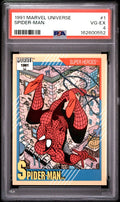 1991 MARVEL UNIVERSE #1 SPIDER-MAN PSA 4