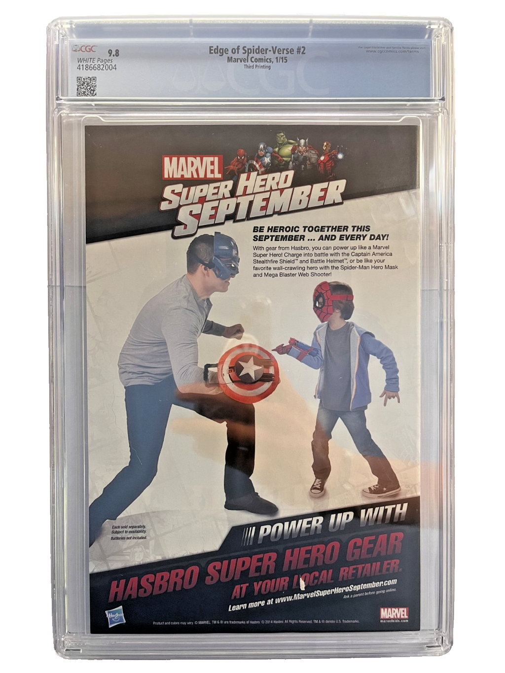 Edge of Spider-verse #2 3rd Printing First Spider-Gwen CGC 9.8