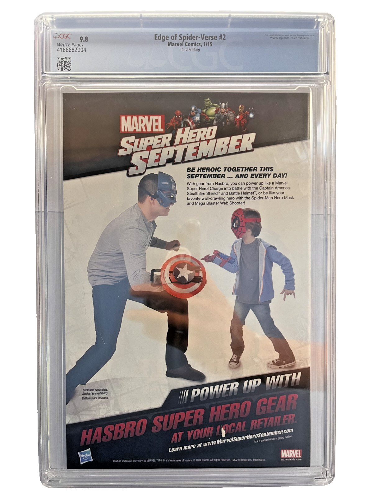 Edge of Spider-verse #2 3rd Printing First Spider-Gwen CGC 9.8