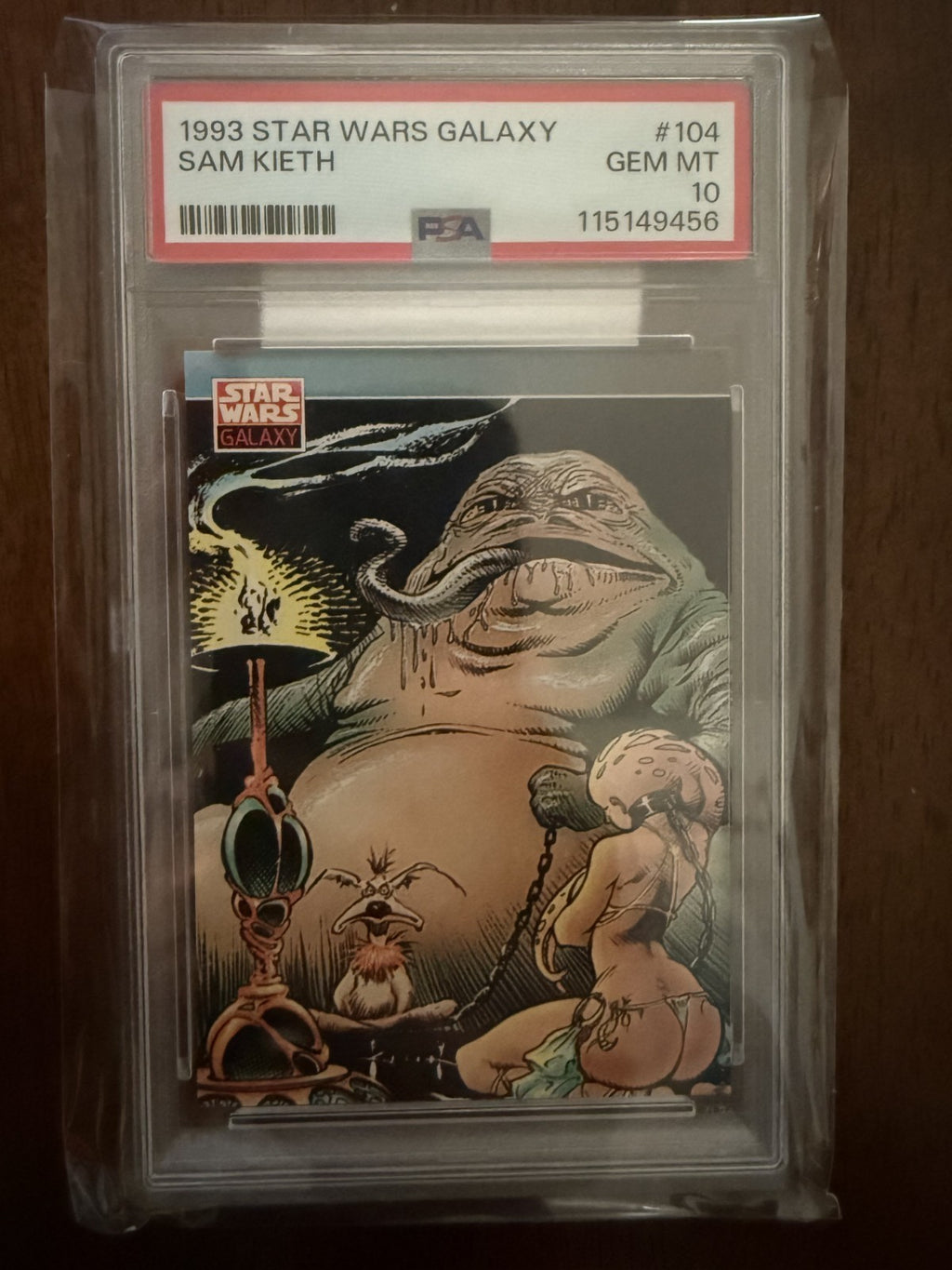 Topps Star Wars Galaxy 1993 #104 Sam Keith Jabba the Hutt PSA 10 Gem Mint