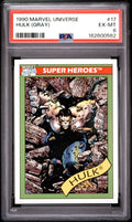 1990 Impel Marvel Universe Hulk (Gray) #17 PSA EX-MT 6
