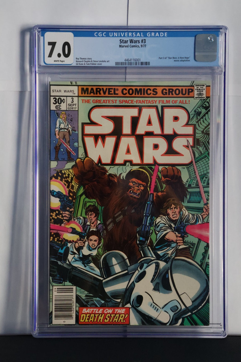 Star Wars 3 CGC 7.5 Marvel 1977 4464116001