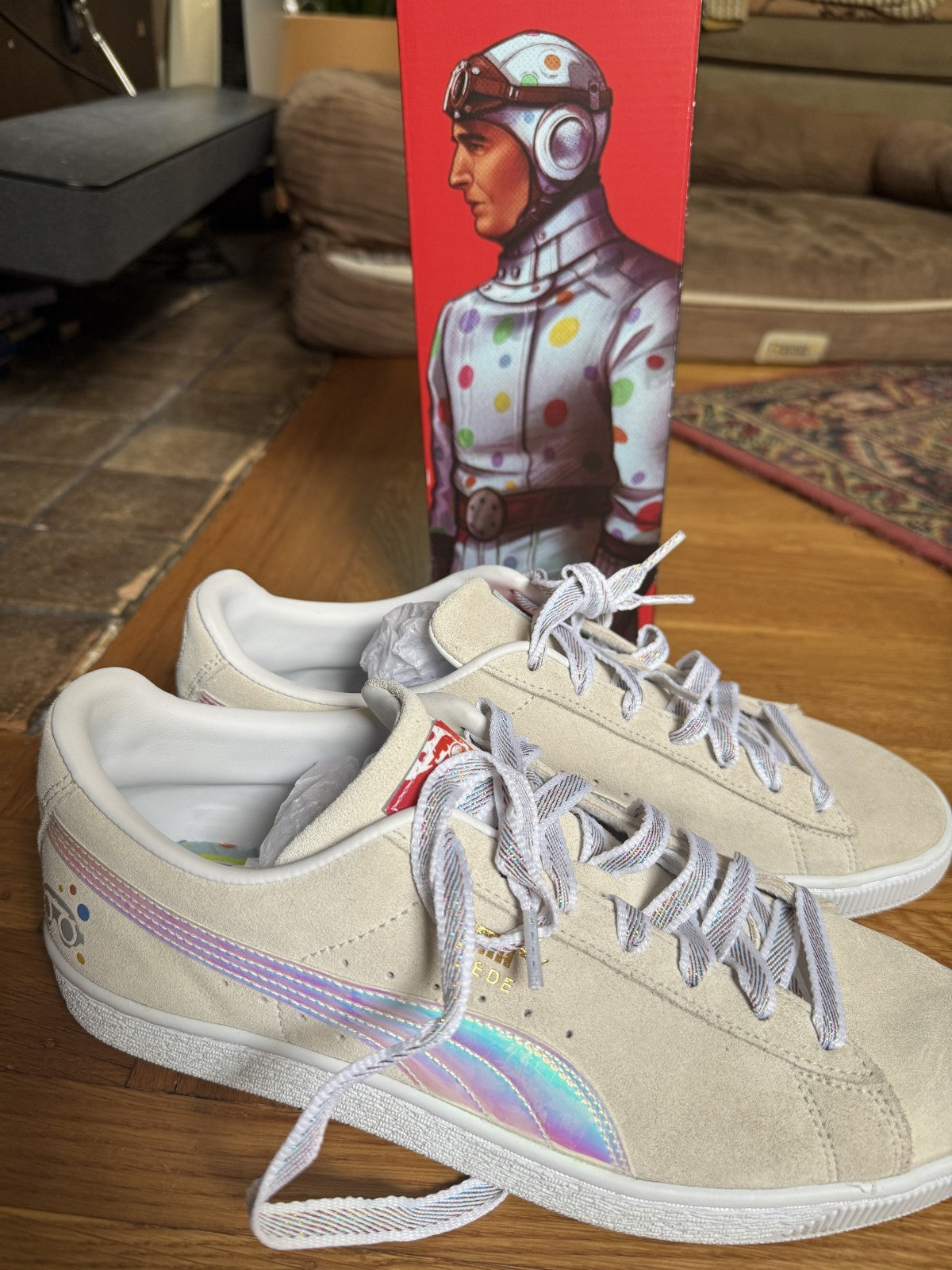 Puma Polka Dot Man Suicide Squad limited edition size 10 NEW Sneakers Free Ship!