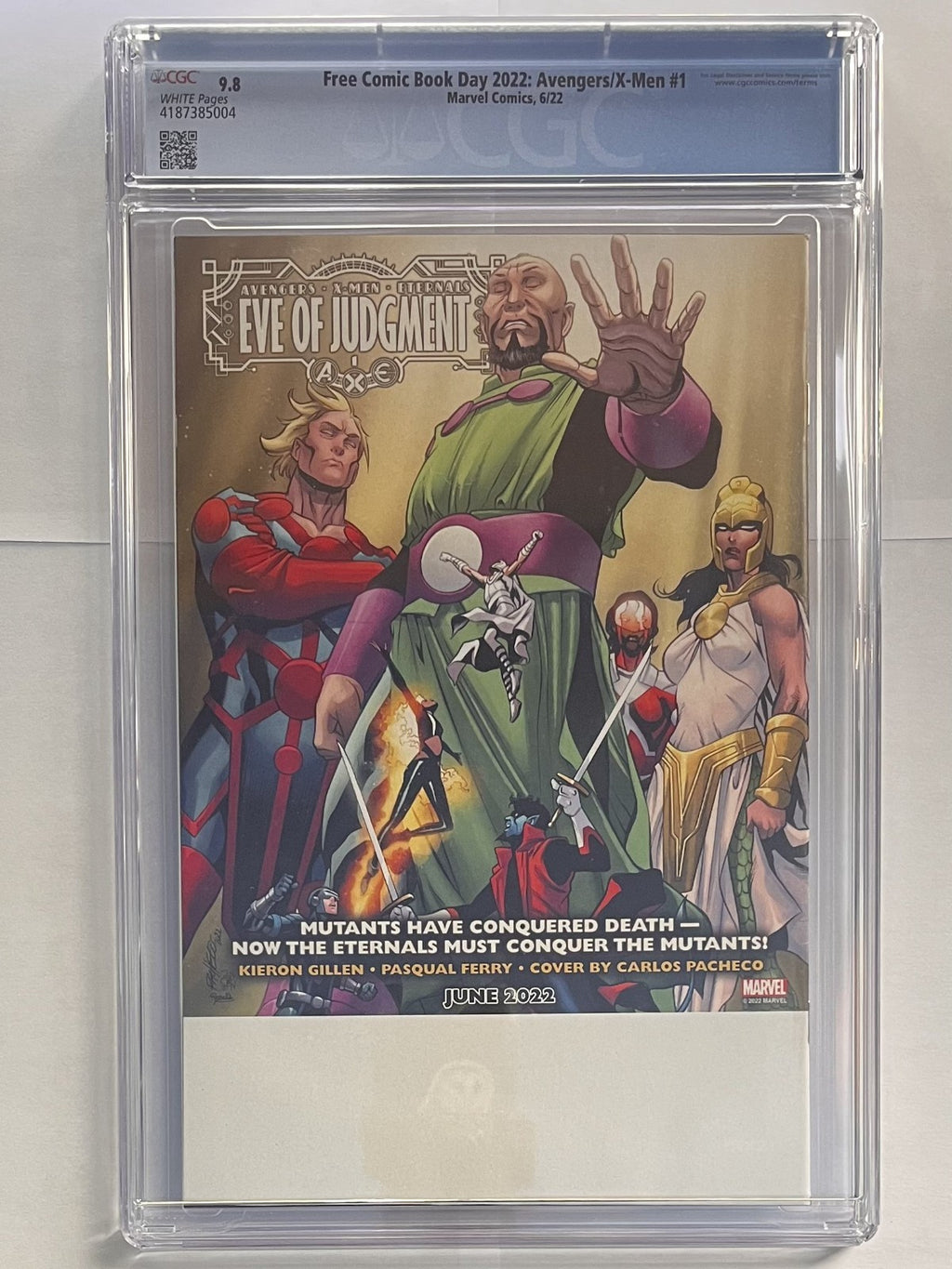 FREE COMIC BOOK DAY AVENGERS/X-MEN #1 (2022) CGC 9.8 1st App BLOODLINE key