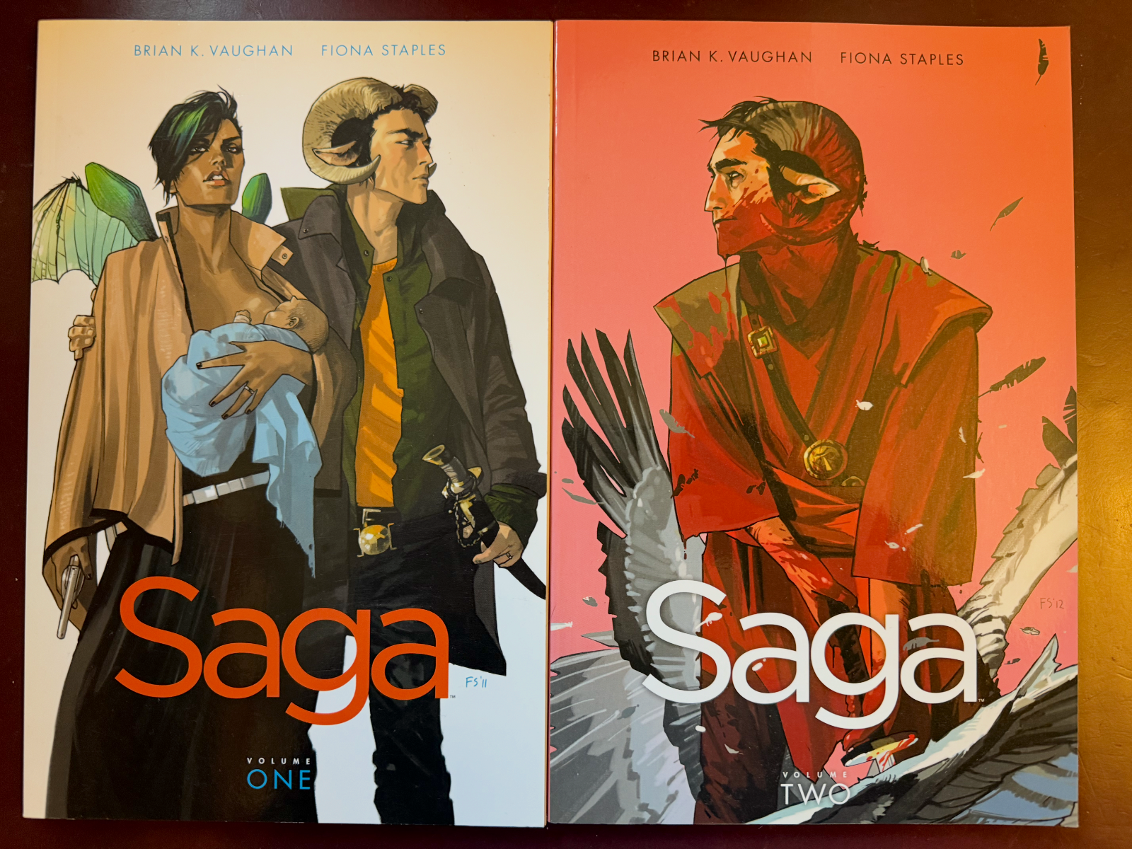 Saga Vol 1 & 2 TPB Trade Paperback Softcover Brian K. Vaughn Staples