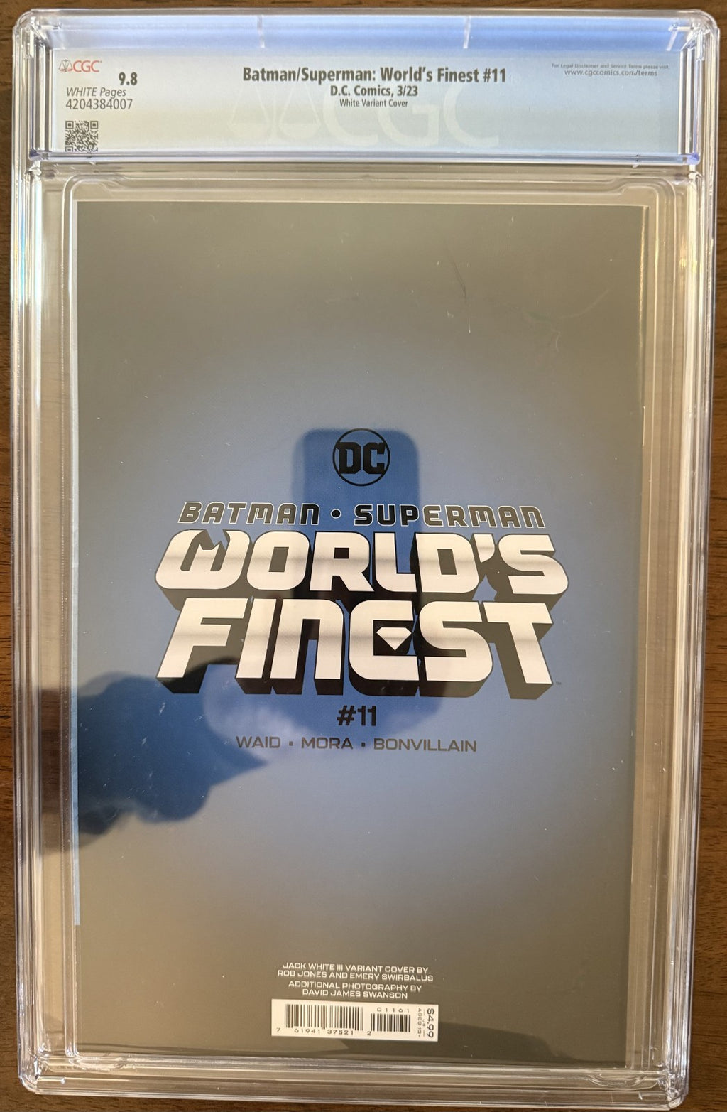 Batman/Superman: World’s Finest #11 Jack White Cover CGC 9.8 First Print