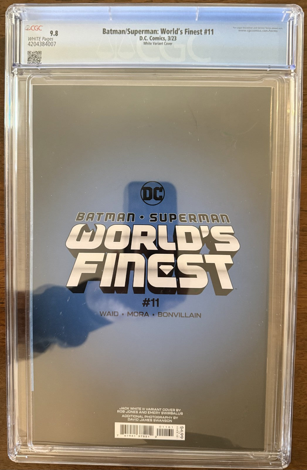 Batman/Superman: World’s Finest #11 Jack White Cover CGC 9.8 First Print