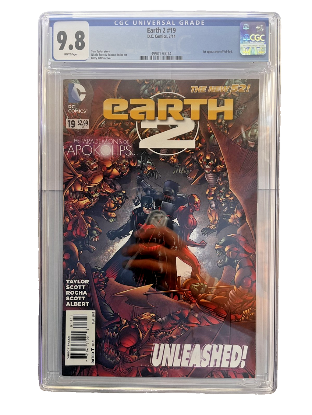EARTH 2 #19 CGC 9.8  1st App. VAL ZOD