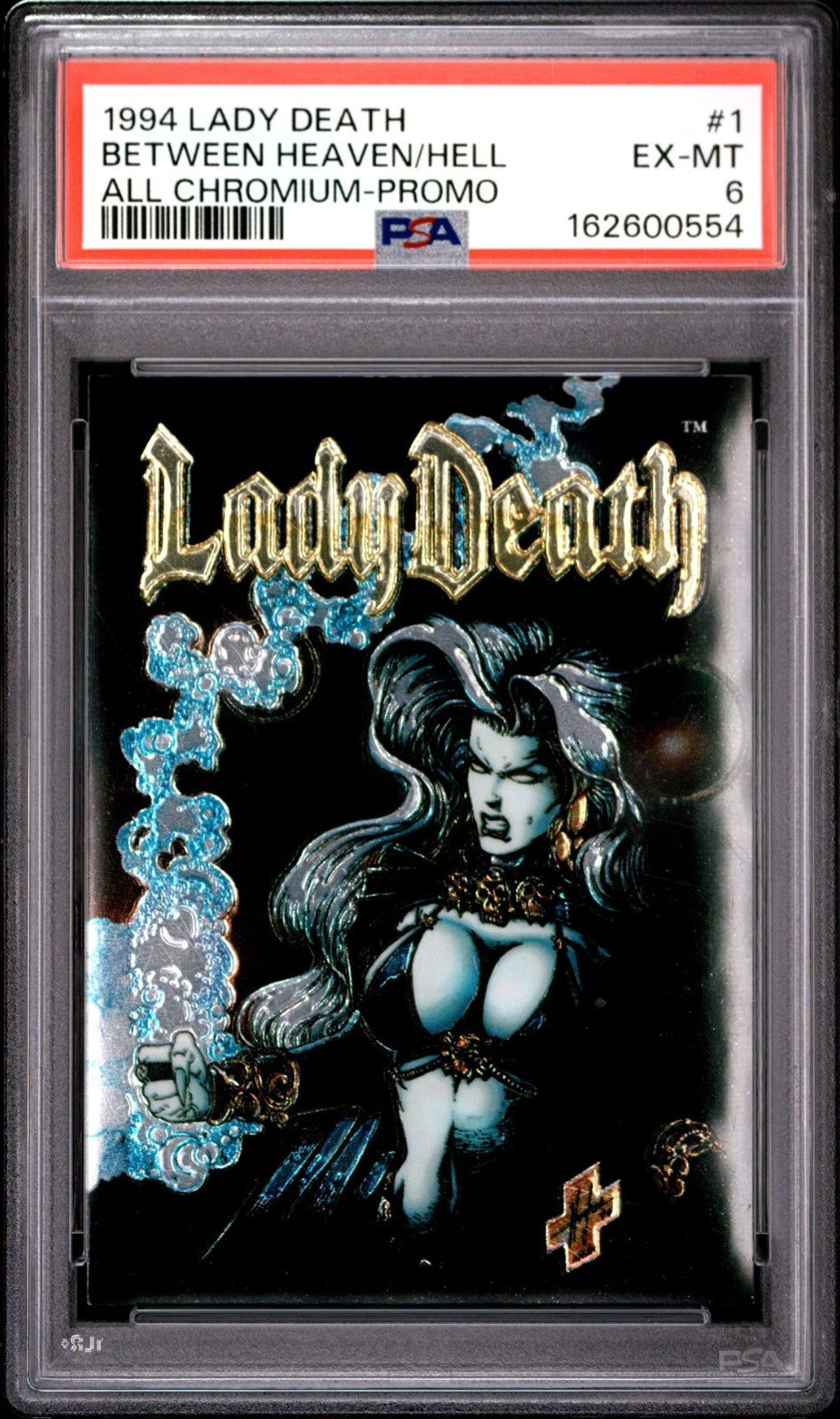 LADY DEATH 1994 All Chromium Promo "Between Heaven & Hell" * PSA 6 EX-MT*