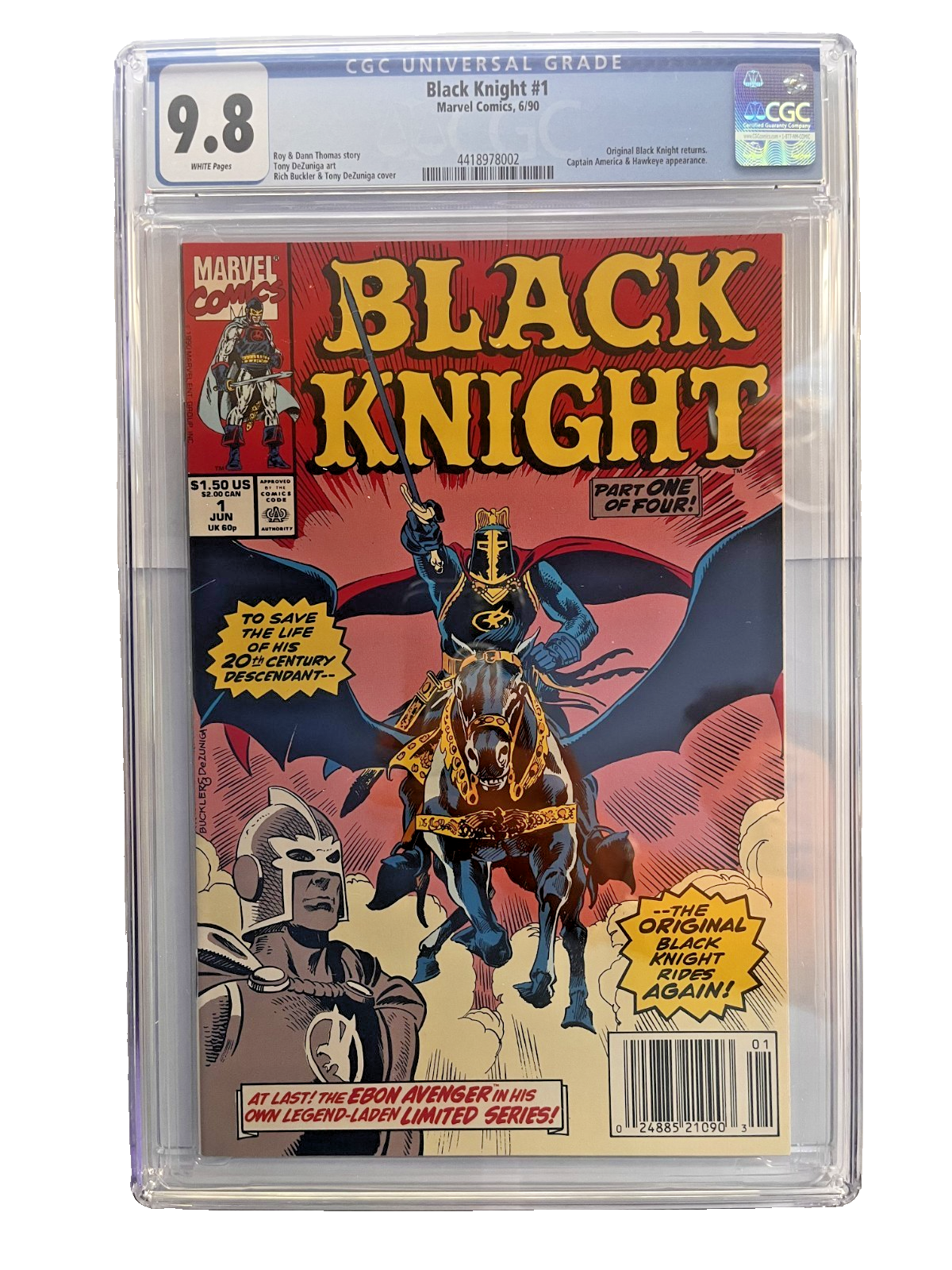 Black Knight #1 CGC 9.8 1990 4418978002