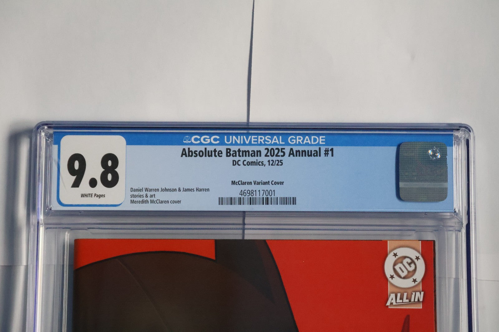 Absolute Batman Annual 1E CGC 9.8 2025 4698117001