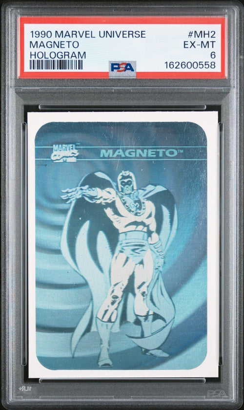 1990 Impel Marvel Universe Hologram Magneto Hologram #MH2 PSA 6