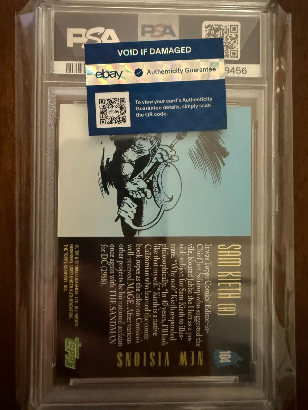 Topps Star Wars Galaxy 1993 #104 Sam Keith Jabba the Hutt PSA 10 Gem Mint