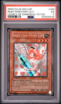 2003 YU-GI-OH! LOD LEGACY OF DARKNESS INJECTION FAIRY LILY #100 1st ED EX PSA 5