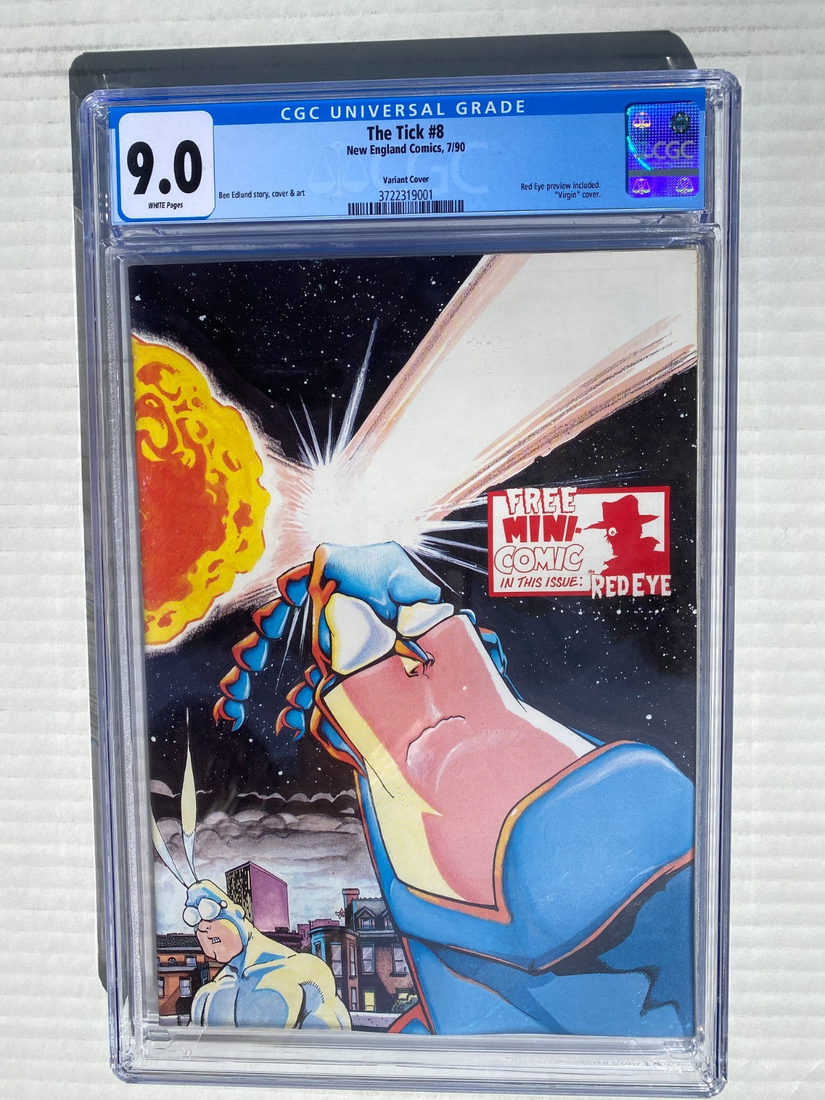 Tick #8B Virgin Variant 1st Printing 1990 1988 CGC 9.0