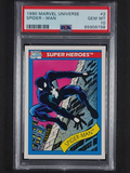 1990 Marvel Universe Spider-Man #2 PSA 10 Gem Mint 💎 Black Costume! Now Venom