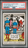 1966 Marvel Super Hero Captain America Going To Love Our Steam Room #4 PSA 4
