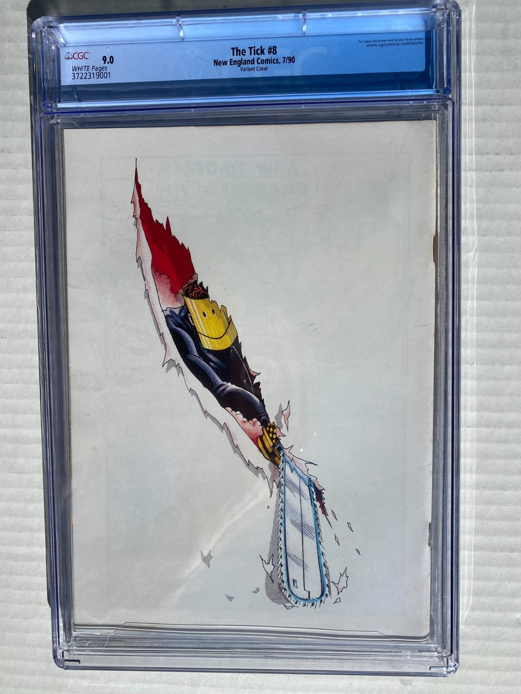 Tick #8B Virgin Variant 1st Printing 1990 1988 CGC 9.0