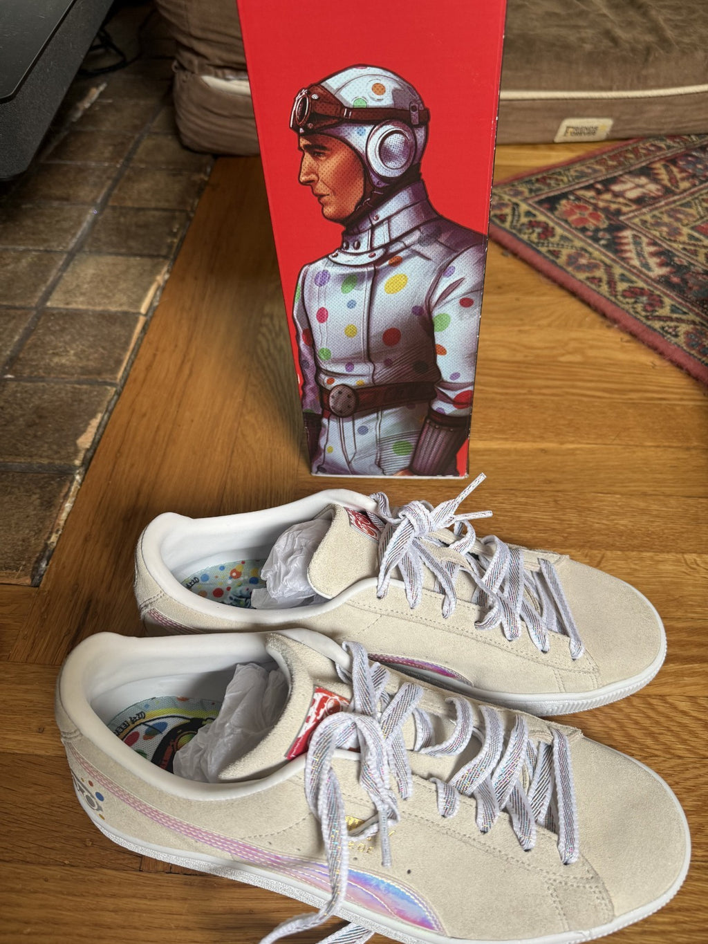Puma Polka Dot Man Suicide Squad limited edition size 10 NEW Sneakers Free Ship!