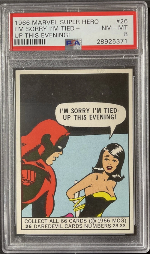 1966 Marvel Super Hero #26 I'm Sorry I'm Tie-up This Evening - PSA 8 - Daredevil