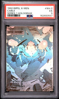 1992 IMPEL X-MEN SERIES 1-HOLOGRAM #XH-2 CABLE PSA 5