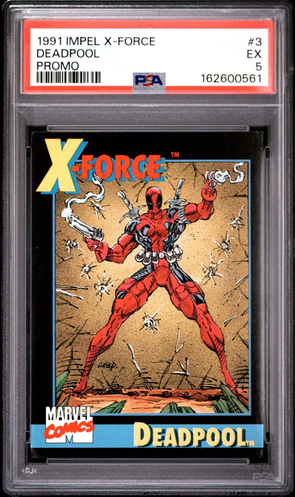 1991 Impel X-Force Promo Promo #3 Deadpool PSA 5 Near Mint or Better