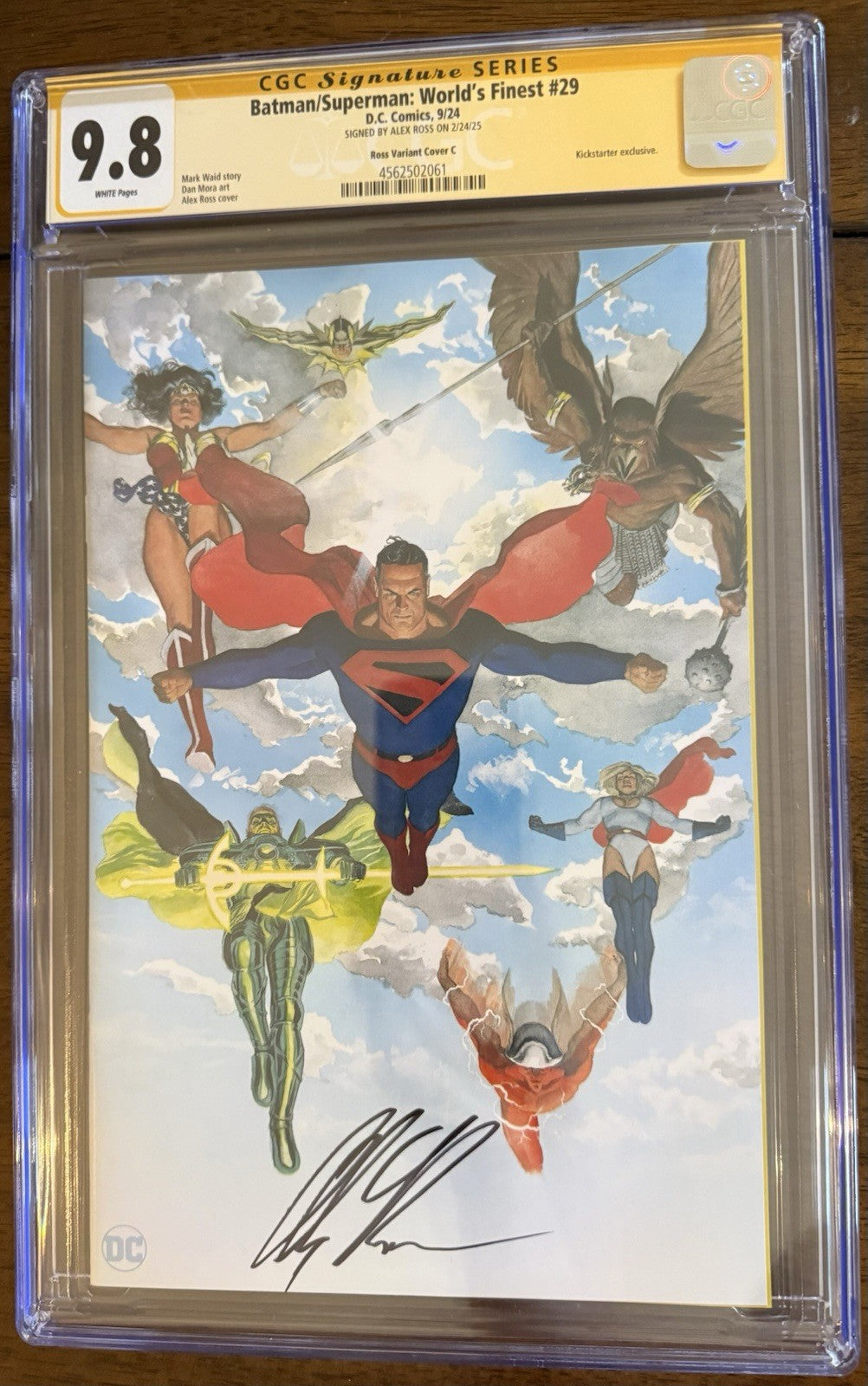 World's Finest #29 Exclusive Art CGC SS 9.8 Signed By Alex Ross Kickstarter