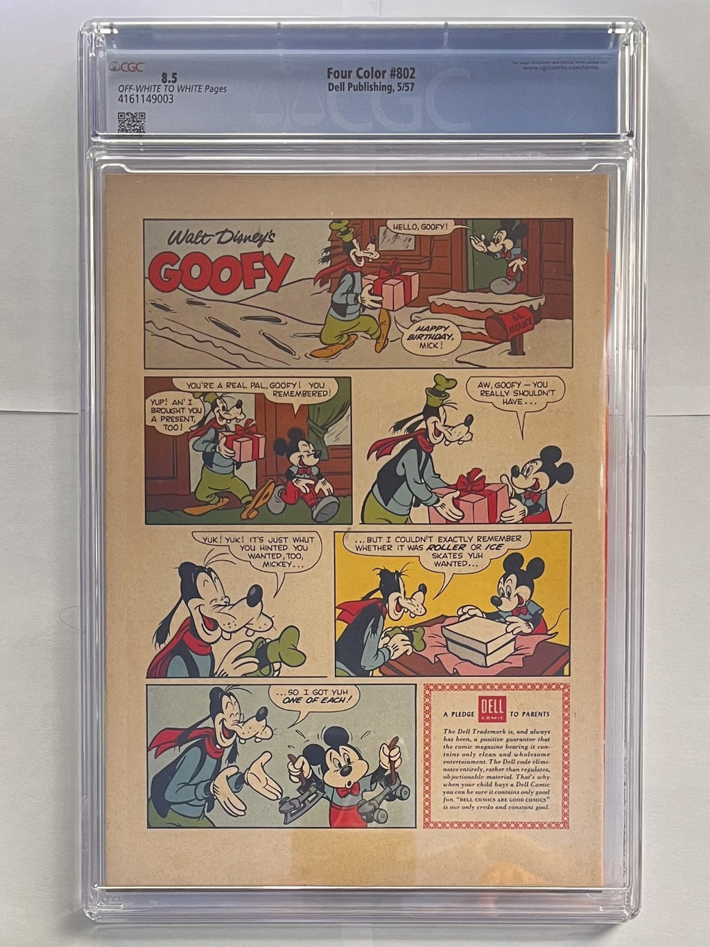 Four Color (Series 2) # 802 CGC: CGC 8.5 (4161149003) GOOFY!
