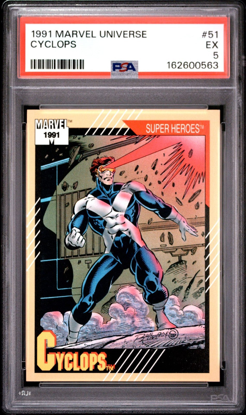 1991 Marvel Universe #51 Cyclops PSA EX 5
