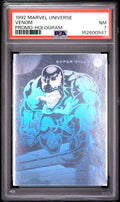 1992 MARVEL UNIVERSE PROMO PROMO-HOLOGRAM VENOM PSA NM 7